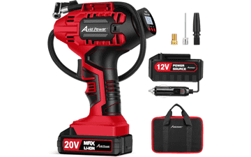 AVID POWER Portable Tire Inflator: 20V Cordless Air Compressor