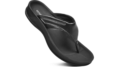 Aerothotic Women's Arch Support Flip Flops: Comfort & Style