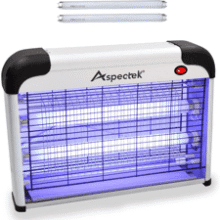 Aspectek 20W Bug Zapper: Indoor Mosquito & Fly Killer + 2 Bulbs