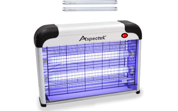 Aspectek 20W Bug Zapper: Indoor Mosquito & Fly Killer + 2 Bulbs