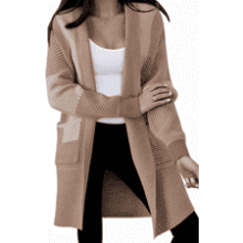Astylish Women's Color Block Knit Cardigan