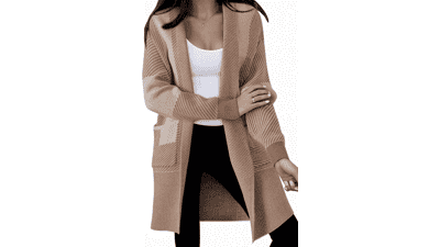 Astylish Women's Color Block Knit Cardigan