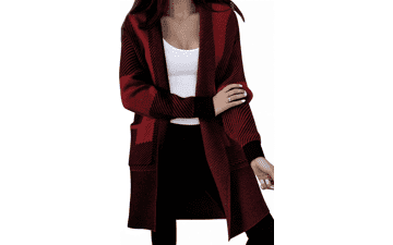 Astylish Women's Color Block Knit Cardigan