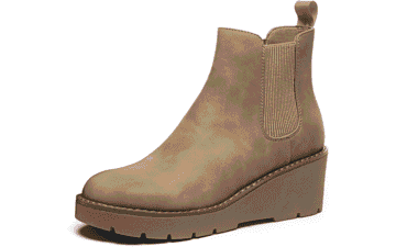 Athlefit Women's Wedge Chelsea Booties