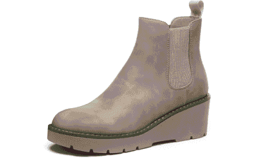 Athlefit Women's Wedge Chelsea Boots