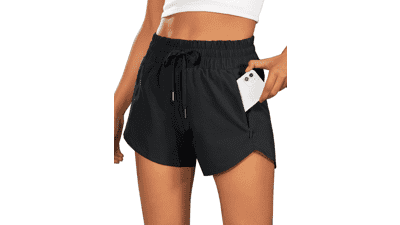 BMJL Women's High Waisted Running Shorts