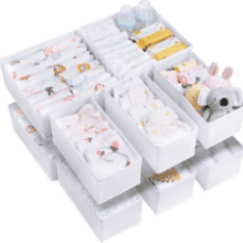 Baby Clothes Organizer - 12 Pack Drawer Dividers