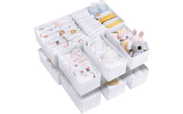 Baby Clothes Organizer - 12 Pack Drawer Dividers