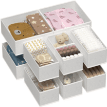 Baby Clothes Organizer - 12 Pack Drawer Dividers