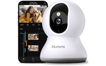 Blurams 2K Indoor Security Camera - 360° Pet Cam with Motion Tracking