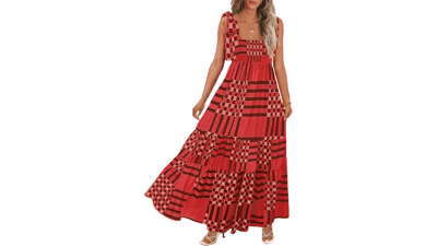 Boho Summer Maxi Dress - Spaghetti Strap Beach Dress