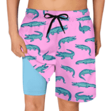 Boys Swim Trunks - Quick Dry & Compression Lined
