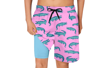 Boys Swim Trunks - Quick Dry & Compression Lined
