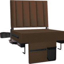 Comfort Stadium Seat with Back Support & Cup Holder