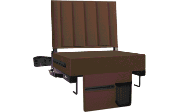 Comfort Stadium Seat with Back Support & Cup Holder