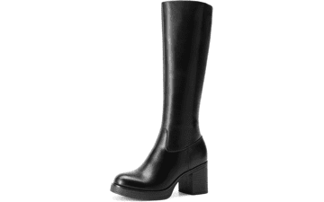 DREAM PAIRS Women's Chunky Platform Knee High Boots