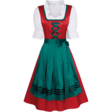 Dirndl Dress: 3-Piece Oktoberfest Costume for Women