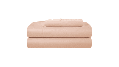 Egyptian Cotton Twin Sheet Set - Blush Pink