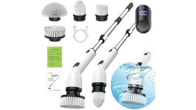 Electric Spin Scrubber - Cordless Bathroom & Kitchen Cleaning Brush