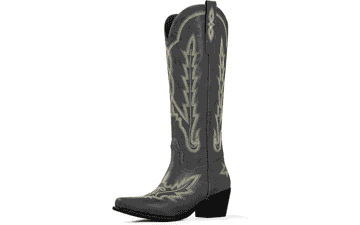 Embroidered Cowgirl Knee High Boots for Women