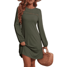 Fall Dresses for Women 2025: Long Sleeve Mini Dress