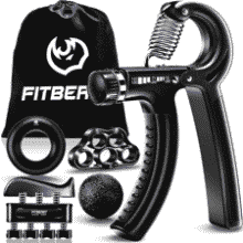 FitBeast Hand Grip Strengthener Kit - Adjustable Resistance 5 Pack