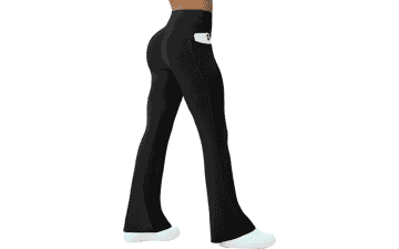 Flare Yoga Pants with Pockets - High Waisted & Bootcut