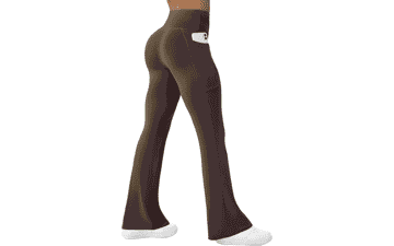 Flare Yoga Pants with Pockets - High Waisted & Bootcut