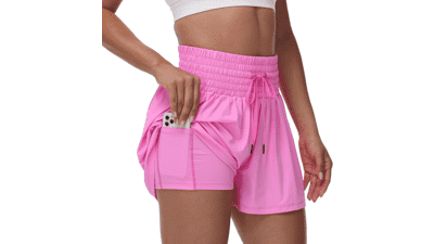 Flowy Athletic Shorts for Women - Gym & Running - Blaosn