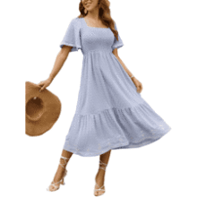 Flowy Maxi Dress: Glamaker Women's Summer A-Line Dress