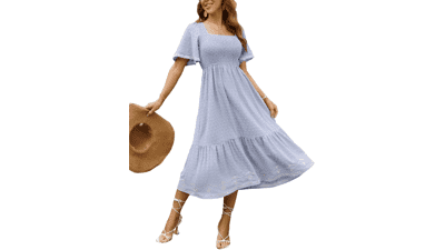 Flowy Maxi Dress: Glamaker Women's Summer A-Line Dress