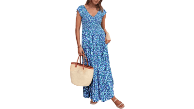 Flowy Maxi Dress - Summer Beach Sundress