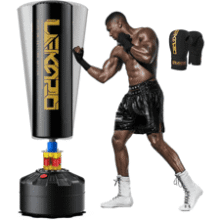 Freestanding Punching Bag with Boxing Gloves