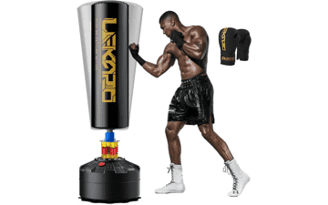 Freestanding Punching Bag with Boxing Gloves