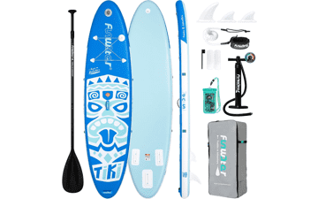 FunWater Inflatable Paddle Board: Stable & Anti-Slip Deck for All Skill Levels