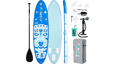 FunWater Inflatable Paddle Board: Stable & Anti-Slip Deck for All Skill Levels