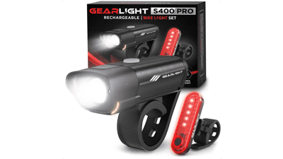 GearLight Rechargeable Bike Light Set: Ride Safe at Night