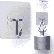 Heavy Duty Adhesive Hooks - 24 Pack | 50lb Max