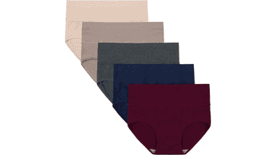 INNERSY Women's Cotton High Waisted Underwear 5-Pack