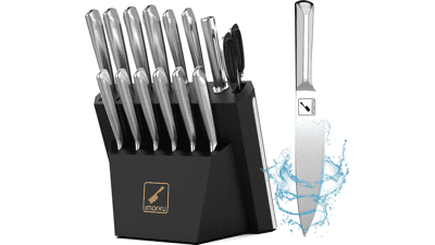 Imarku 15-Piece Diamond Kitchen Knife Set