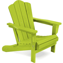 KINGYES Folding Adirondack Chair - Apple Green