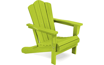 KINGYES Folding Adirondack Chair - Apple Green