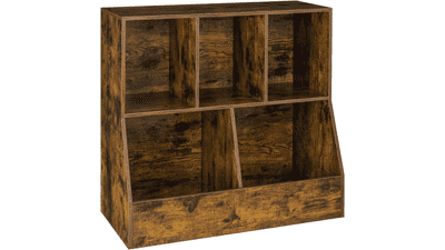 Kids Toy Storage Organizer with Book Shelf