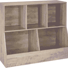 Kids Toy Storage Organizer with Book Shelves