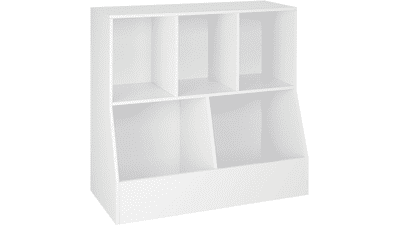 Kids Toy Storage Organizer with Book Shelves