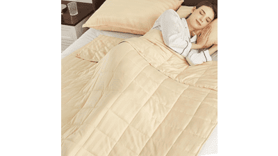 Kids Weighted Blanket - Soft & Cozy 5lbs (Beige)