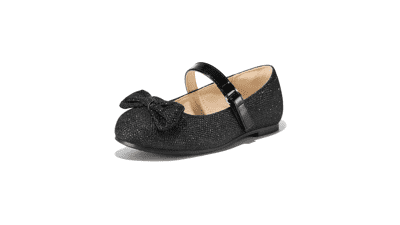 KomForme Girl's Ballet Flats: Soft, Non-Slip Mary Janes