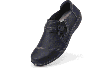 LAZYPOP Women's Leather Loafers: Classic Comfort & Style