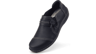LAZYPOP Women's Leather Loafers: Classic Comfort & Style