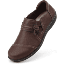 LAZYPOP Women's Leather Loafers: Comfort & Style